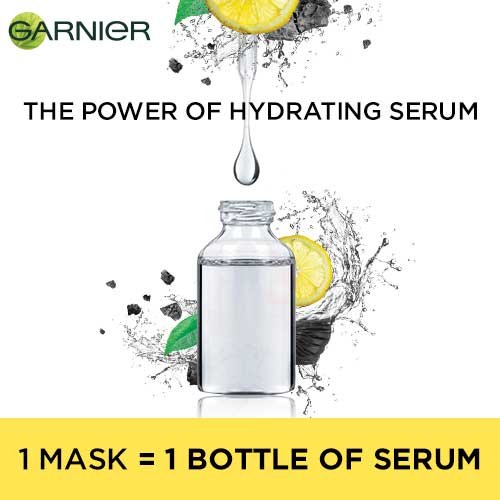 1 Garnier Sheet Mask = 1 Bottle of Serum